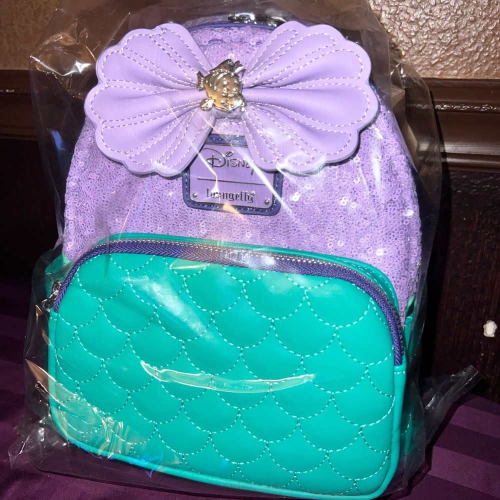 Loungefly Disney Princess Ariel Sequin Mini Backpack